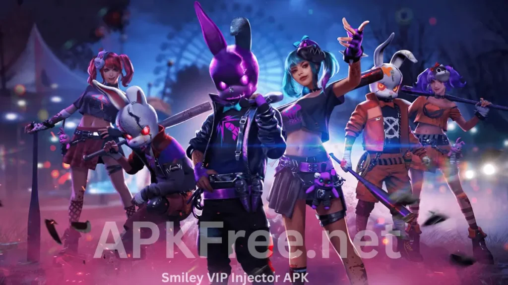 Smiley VIP Injector, free fire characters