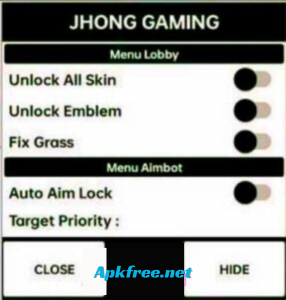 Feature Jhong Gaming APK